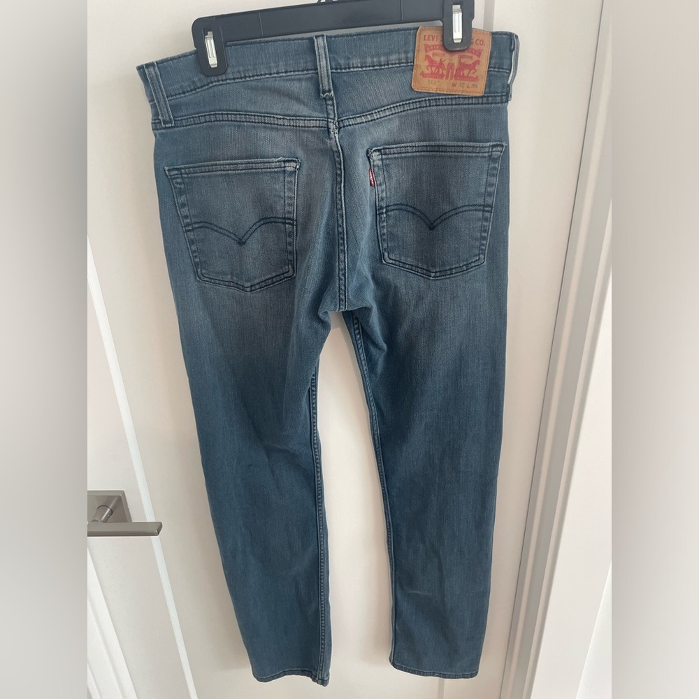 Levi's 513 Men's Slim Straight Fit Jean, 32Wx34L - Blue